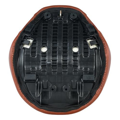 Motorcycle Rider Comfort Seat Fit for CMX1100 Rebel 1100 2021 2022 2023 2024 2025 2026, Leather Front Driver Saddle Solo Cushion Pad, Brown Stitching - color: Front - Brown-A