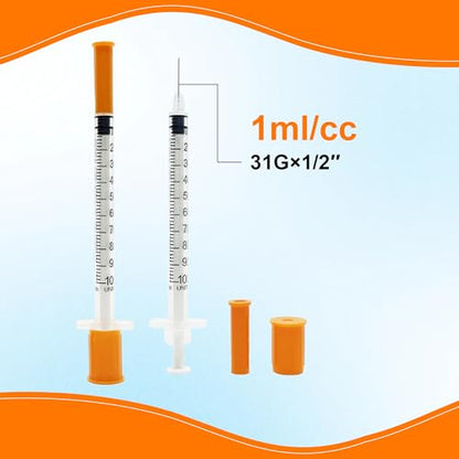 1mL - 31G - 12mm Precision Liquid Dispensing Tip, Extended Reach | Individually wrapped dispensing tools designed for precise liquid measurement and controlled sample handling. - size: 1mL-31G-12mm