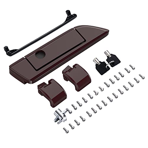 Moto Onfire Billiard Burgundy Tour Trunk Luggage Latches Hinges Fit for AB Harley Touring Razor Chopped King Tour Trunk Luggage - color: Billiard Burgundy