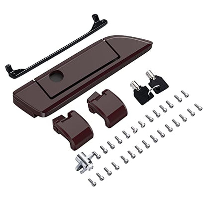 Moto Onfire Billiard Burgundy Tour Trunk Luggage Latches Hinges Fit for AB Harley Touring Razor Chopped King Tour Trunk Luggage - color: Billiard Burgundy