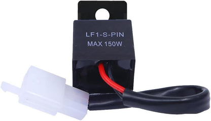 LED Flasher Relay for Motorcycle Turn Signal Lamp (Pack of 1)