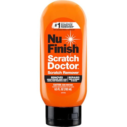 Nu Finish Car Scratch Remover, Scratch Removal for Cars Eliminates Paint Scrapes, Scuffs, Haze and Swirls on Cars, Boats and Motorcycles , 6.5 Oz, White - style: Scratch Remover