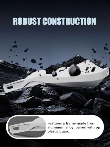 JFG RACING Dirt Bike Handguards,7/8" and 1 1/8" Handlebar Dirtbike Hand Guards Accessories Universal for CRF XR YZF XC KX 125 150 250 300 Motorcycle ATV Pit Bike Ebike Motocross Enduro MX-White - color: white