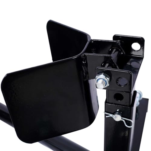 Motorcycle Wheel Chock for Trailer, Adjustable Front Tire Stand Up to 3000 lbs, Steel Motorcycle Chock for 17"-21" Wheels, Secure Bike Tire Holder for Truck, Garage, and Transport – Black