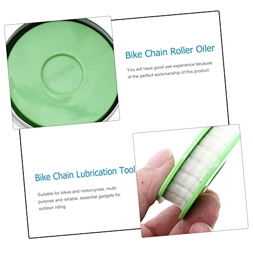 Outanaya Bike Chain Lubrication Tool Roller Oiler for Bicycle Motorcycle Chain Compact Lubricator 2 Pcs Lightweight Design for Outdoor Riding