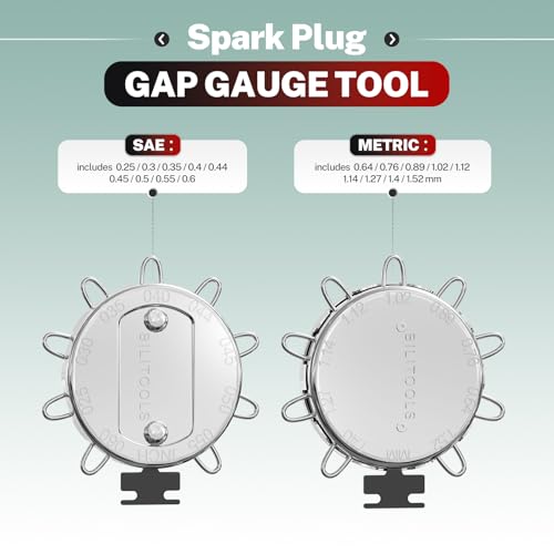 BILITOOLS 10 PCS Magnetic Spark Plug Socket Set with Click Torque Wrench & Spark Plug Gap Tool, 3/8 Inch Magnetic Sockets 9/16" 5/8" 3/4" 13/16" 14mm16mm18mm, Extension Bar, Cr-V Steel - size: 9/16" 5/8" 3/4" 13/16" 14mm16mm18mm Magnetic
