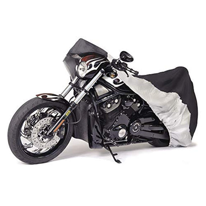 Budge MC-9 Sportsman Motorcycle Cover, Black, Waterproof, Universal Fit, Fits up to 86", Medium