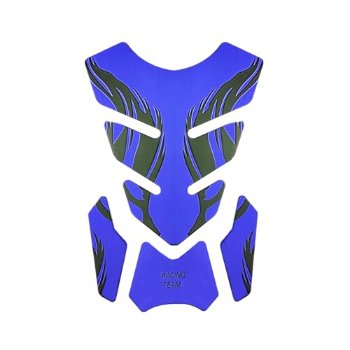 Motocycle Gas Tank Decal Motocycle Gas Tank Protector Pad Self-Adhesive Fishbone Sticker Blue - color: Blue