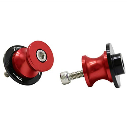 for Suzuki TL1000S / TL1000R All Year TL1000 R S TL 1000 R S 8mm Motorcycle Swingarm Sliders Spools Swingarm Stand Screws Slider Anti-Fall Frame Sliders - color: Red