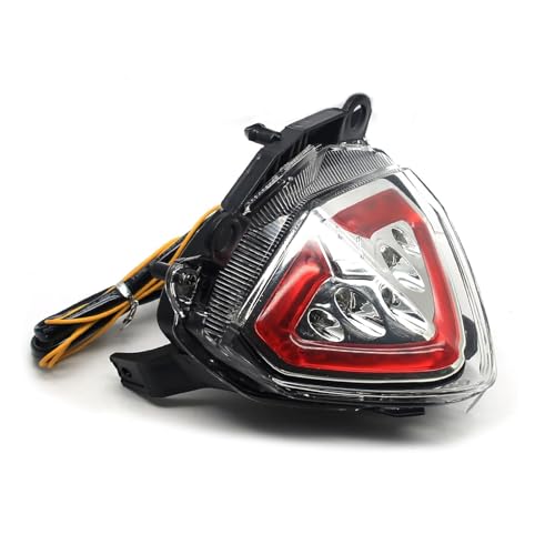 MZS Motorcycle Tail Light, LED Integrated Turn Signal Blinker Clear Compatible with CBR500R CBR 500R CB500F CB500X 2013-2015 - size: CBR500R/CB500F/CB500X