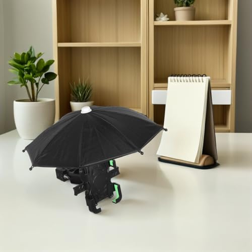 Waterproof Bike Handlebar Phone Holder with Umbrella for Motorcycles and Bicycles Compact Stable Clamp for Navigation and Outdoor Riding
