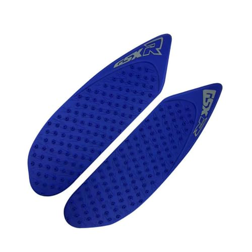 Motorcycle Gas Fuel Tank Pad Traction Side Pads Fuel Knee Grip Decal Compatible with Suzuki GSXR 600 750 2006-2007 (Blue) - color: Blue