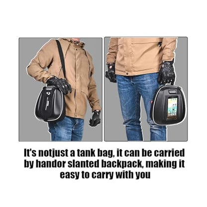 Detachable Quick Lock Flange Tank Bag Luggage Fit For CFMOTO 450SR 450SRS 450SS 650MT 800MT 250NK 650NK 250SR(B-TYPE)