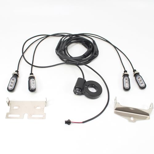 Bike Tail Light Turn Signals 12V Turn Signals Light Electric Bicycle Tail Light Safety Warning Bike Lights for Bicycle E-bike Motorcycle