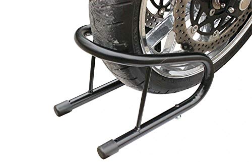 TCMT 6.5" Black Motorcycle Tire Wheel Chock Removable Cycle Trailer Scooter