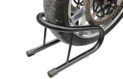 Green-L Motorcycle Black 6.5" Wheel Chock Kit Scooter Bike Stand Trailer Truck Mount Kit Steel - color: 1 pcs