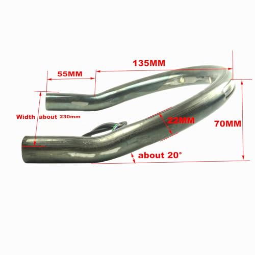 Retro Motorcycle Cafe Racer Rear Seat Frame Loop Upswept Hoop Three Lamp Holes with LED Strip Turn Singal Brake Tail Light (230mm Upswept Loop) - size: 230mm Upswept Loop