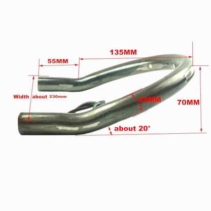 Retro Motorcycle Cafe Racer Rear Seat Frame Loop Upswept Hoop Three Lamp Holes with LED Strip Turn Singal Brake Tail Light (230mm Upswept Loop) - size: 230mm Upswept Loop