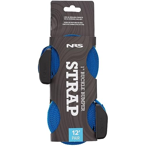 NRS 12' Buckle Bumper Strap Pair Iconic Blue - color: Iconic Blue, size: 12'
