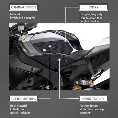 Motorcycle For YZF R1 M YZF-R1M Side Fuel Tank pad Tank Pads Protector Stickers Decal Gas Knee Grip Traction YZF R1M Tank pad