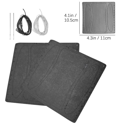 2 PCS Leather Motorcycle Handlebar Hand Grip Cover, Hand Sewn Grips Sleeve, No Fringe Brake Clutch Covers for HD Motorcycle Black - color: Black