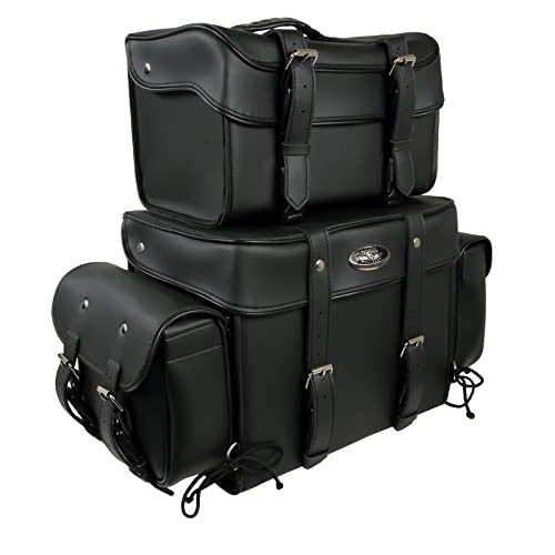 Milwaukee Performance SH65001 Black Large Four Piece PVC Touring Pack with Barrel Bag