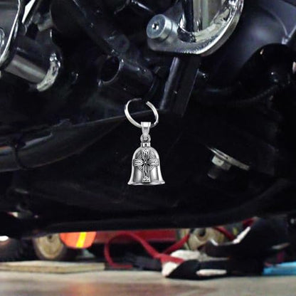 Protective Metal Accessory - Motorcycle Bell, Unique Legend Biker Riding Bell Hanger | Keychain Motorcycle Bells with - color: Keychain