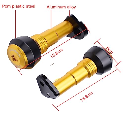 Motorcycle Falling Protection Frame Sliders Fairing Guard Anti Crash Pad Protector Compatible With BMW G310R, G310GS (2017-2025) ; G310 R, GS 17-18-19-20-21-22-23-24-25 (Gold) - color: Gold