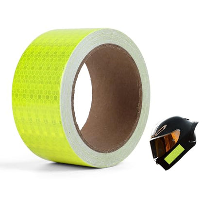 Safety Warning Tape, Fluorescent Yellow Adhesive Tape, 3" x 300 Feet,1 Roll - size: Fluorescent Yellow-2 Inch