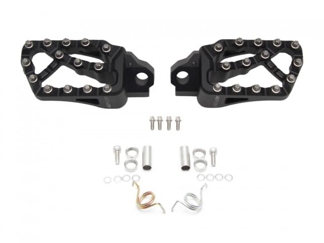 AltRider Adventure X Foot Pegs Compatible With BMW R 1200/1250 / 1300 GS/GSA - Heavy Duty Design - Boot Friendly, High Traction Cleats for Stability & Grip - Adjustable Camber & Height - Black - color: Black, size: Adventure X (56mm x 95mm)