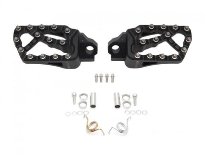 AltRider Adventure X Foot Pegs Compatible With BMW R 1200/1250 / 1300 GS/GSA - Heavy Duty Design - Boot Friendly, High Traction Cleats for Stability & Grip - Adjustable Camber & Height - Black - color: Black, size: Adventure X (56mm x 95mm)