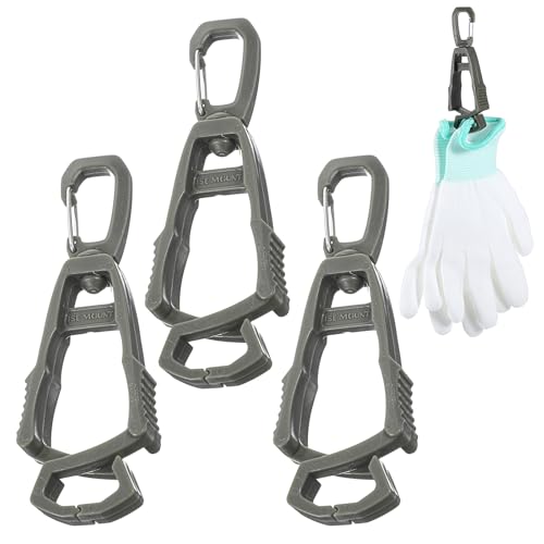 Mabor Glove Clips for Work Glove Holders for Duty Belt, Safety Belt Clip for Construction Worker Gloves Grabber Clip - color: Green