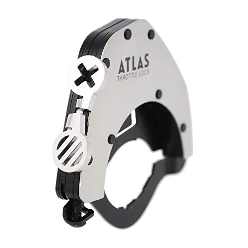 ATLAS Throttle Lock - A Motorcycle Cruise Control Throttle Assist, POLISHED (Top Kit) - size: Top Kit