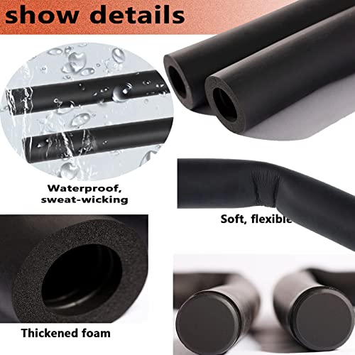 Taeku Foam Handle Grip Covers, 1 Pair Anti-Slip NPVC Tubing Sleeves Comfort Grip for Fitness Equipment, Garden Tools, Stroller Handles - color: 15 IN