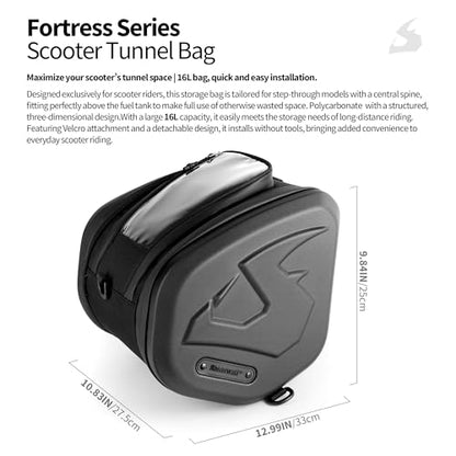 Rhinowalk Motorcycle Scooter Tunnel Bag Tank Bag Waterproof Pedal Bag 16L Front Toolbag For HONDA X-ADV 750 YAMAHA XMAX TMAX SYM TMAX ADV