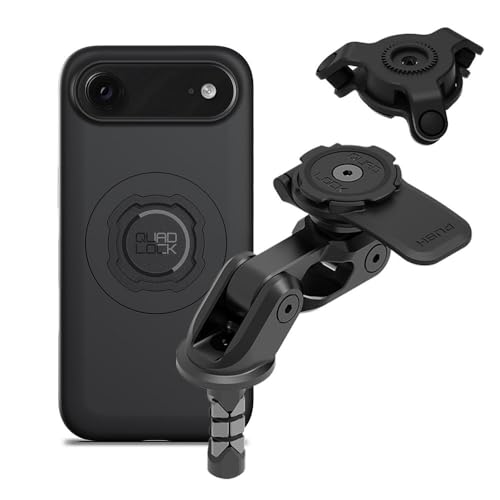 Quad Lock Motorcycle Fork Stem Mount PRO Kit with Vibration Dampener and MAG Phone Case for iPhone 17 Air - size: iPhone 17 Air