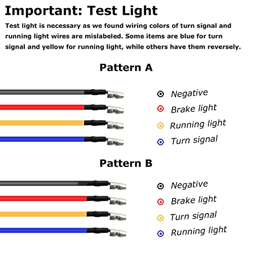 NTHREEAUTO Sequential Turn Signals Light LED Switchback Flowing Motorcycle Blinkers Universal Bullet Indicators Compatible with Harley Honda Kawasaki Yamaha Suzuki Off-road