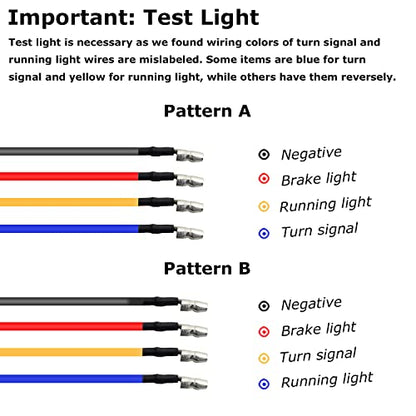 NTHREEAUTO Sequential Turn Signals Light LED Switchback Flowing Motorcycle Blinkers Universal Bullet Indicators Compatible with Harley Honda Kawasaki Yamaha Suzuki Off-road