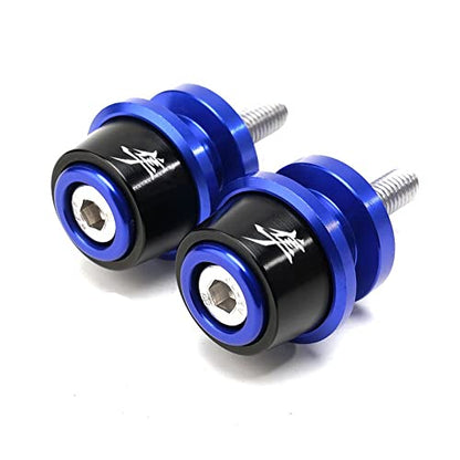MOWOK Fits For SUZUKI Hayabusa GSX1300R GSX 1300R Gen 3 1999-2021 2022 2023 2024 2025 2026 Accessories Motorcycle M8 Swingarm Spools Slider Stand (Black) (Blue) - size: Blue