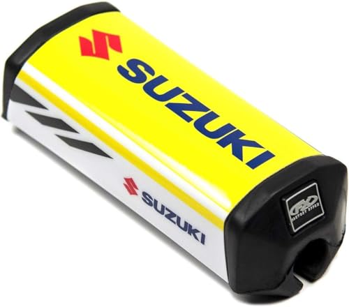 Factory Effex Motorycycle MX Premium Bulge Handlebar Pads with "Hook and Loop" Fastener Closure - Suzuki Yellow - color: Suzuki Yellow, size: Premium Bulge