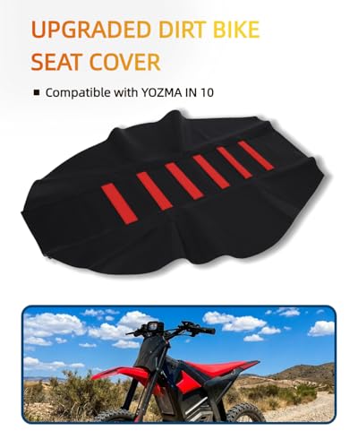 Ebike Seat Cover for Yozma in 10 Electric Dirt Bike, Anti-Slip and Waterproof, Thickened Seat Cover for Yozma in 10 Electric Motorcycle, Ebike Upgraded Replacement Part, Red - color: Red