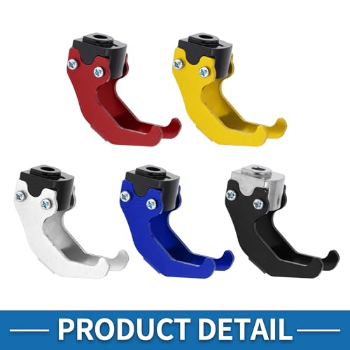 Motorcycle Handlebar Hook Helmet Gloves Luggage Hanger Claw Shaped Motorcycle Hook Aluminum Alloy Red - color: Red