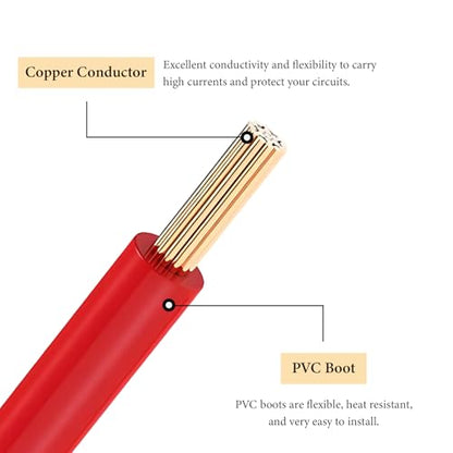 2 PCS 12V 16 AWG Inline Fuse Holder, 16 Gauge in Line Blade Fuse Block Relay with Waterproof Cap, ATC/ATO Standard Pigtail Fuses Holder for Car Truck ATV Boat Marine Audio Lighting - color: 16 AWG