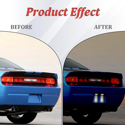 1PC LED License Plate Lights, 18-SMD 6000K White Rear Bumper Tag Lamps Assembly Compatible with D0dge Charger Challenger Avenger Magnum Dart, 4805846AA
