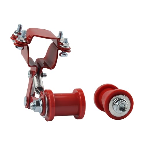 Motorcycle Chain Adjuster Tensioner Guide Roller Compatible with ATV Quad Dirt Pit Bike 4 Wheeler Go Kart Red - color: Red
