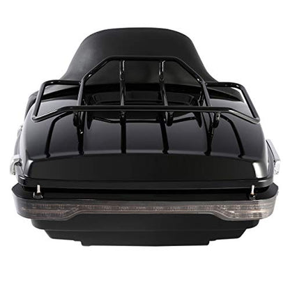 King Tour Brake 13.7" Luggage King Tour Trunk W/Brake Tail Light Fit for Harley Touring Models Road King Road Glide Street Glide Electra Glide Ultra-Classic 2014-2025 - color: AStyle #05