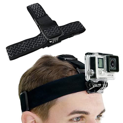 CamKix Head & Backpack Mount Bundle Compatible with GoPro Hero 13, 12,11, 10, 9, 8,7, 6, 5, Black, Session, Hero 4, Black, Silver, Hero+ LCD, 3+, 3, DJI Osmo Action - color: Head and Backpack Mount Bundle