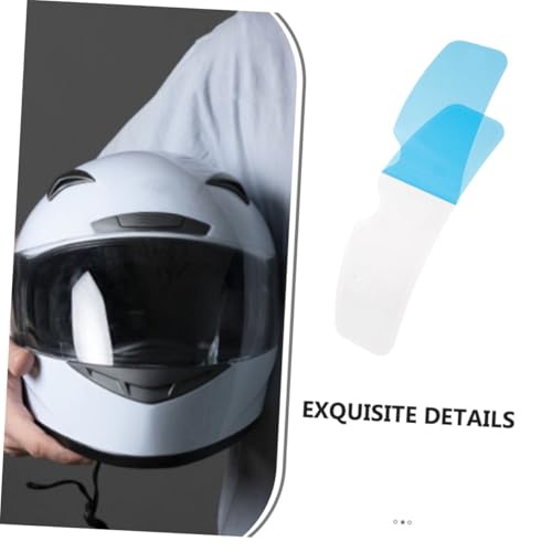 Garneck 2pcs Motorcycle Helmet Rainproof and Film Helmet Film Patch Visor Lens Motorcycle Part