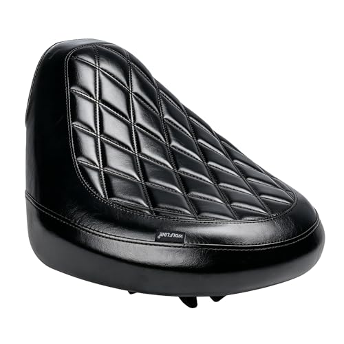 Motorcycle Rider Comfort Seat Fit for CMX1100 Rebel 1100 2021 2022 2023 2024 2025 2026, Leather Front Driver Saddle Solo Cushion Pad, Black Stitching - color: Front - Black-A
