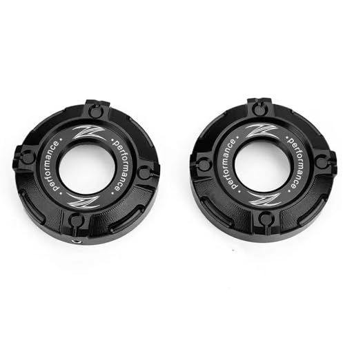 Compatible with Kawasaki Z900 Z650 Z 900 650 Z650 ABS RS SE 2017 2018 2019 2020 2021 2022 2023 2024 2025 Motorcycle Accessories CNC Aluminum Front Forks Trim Cover Cap (Black) - color: Black